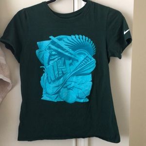 Green Nike tee